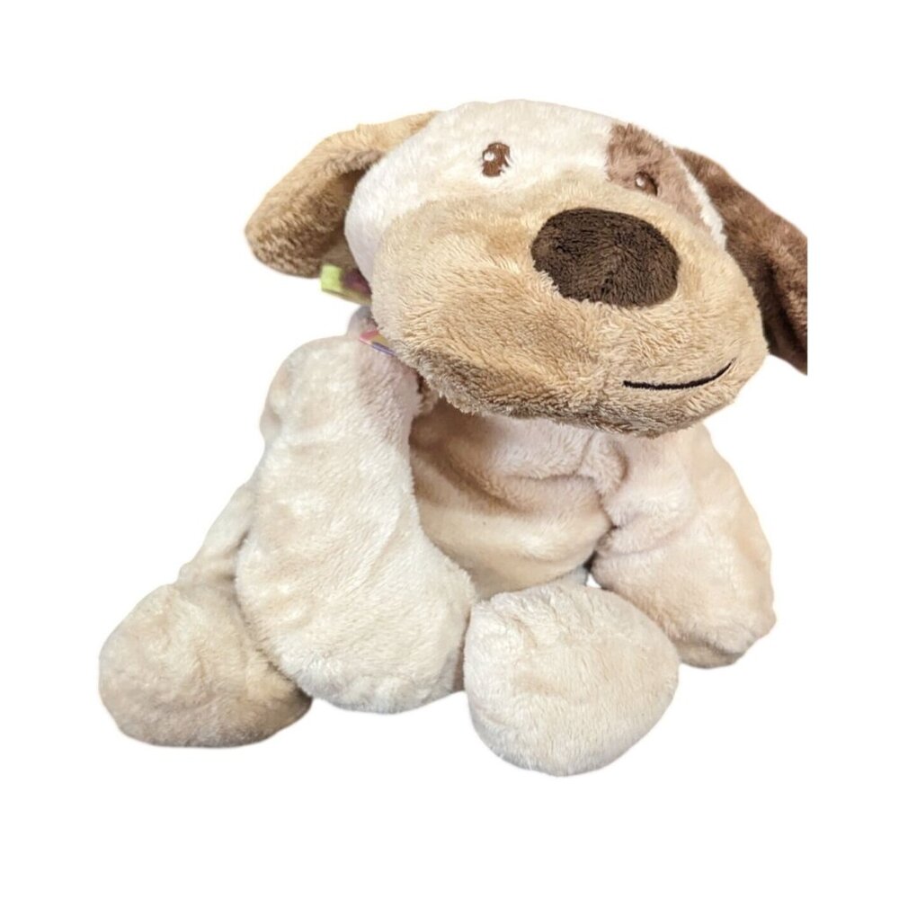 Taggies Tan & Brown Doggy Plush Stuffed‎ Animal 14" Baby Toy Lovey By Mary Meyer